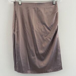 MARCCAIN Shirt Women midi zip button wrap ombré pencil ruched